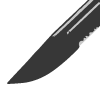 Drop Point Serrated