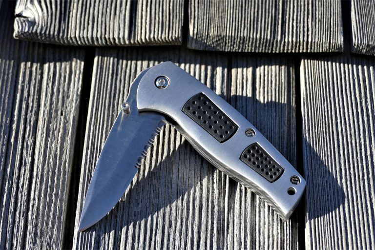 out the front pocket knife