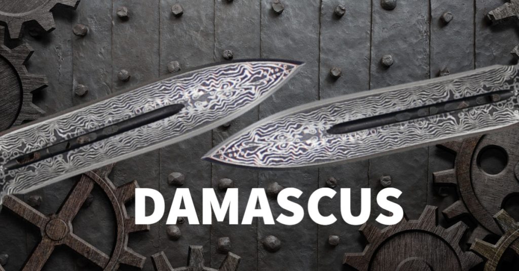 Damascus Steel OTF Knives