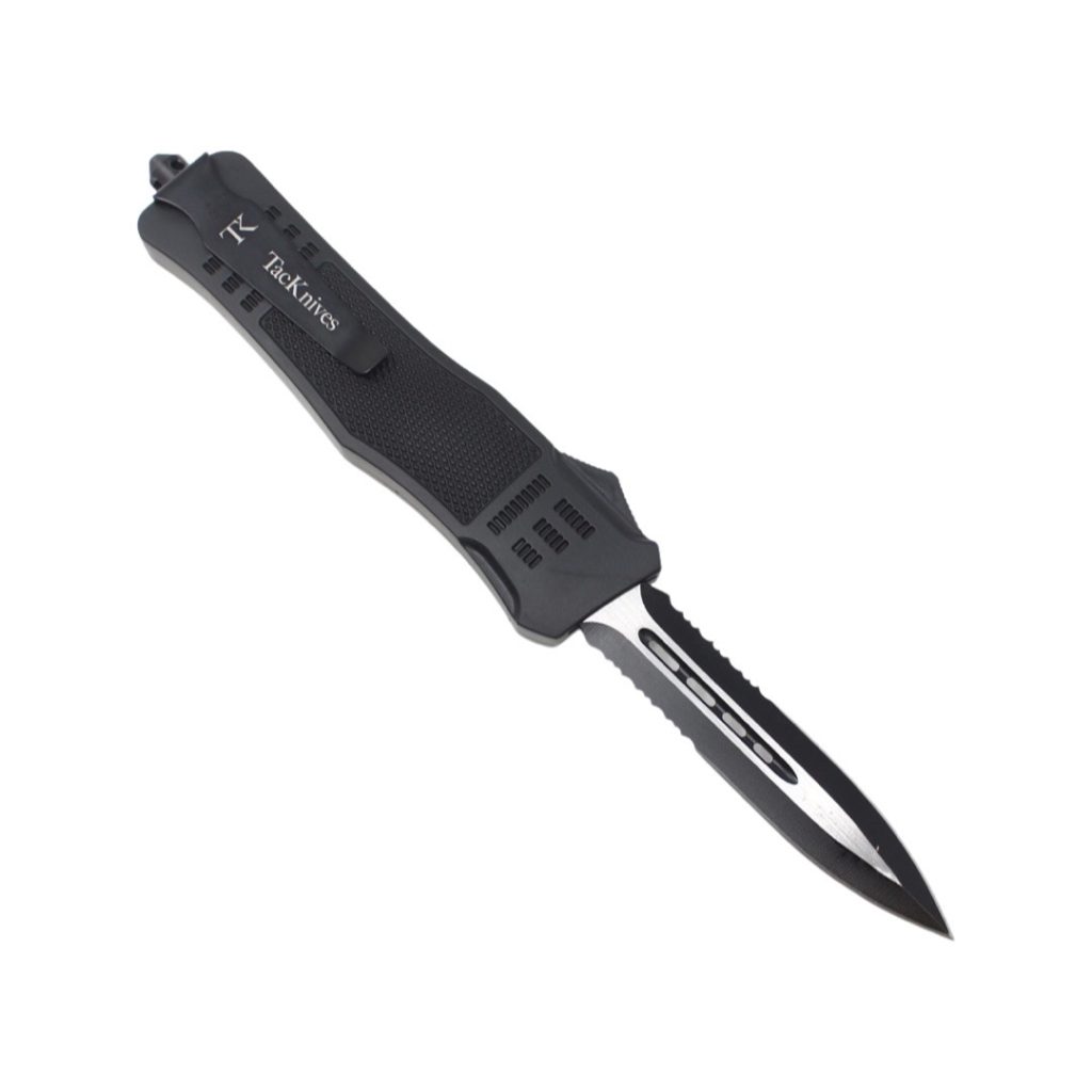 TacKnives OTF Automatic Knife MLT7DES (Double Edge Serrated)