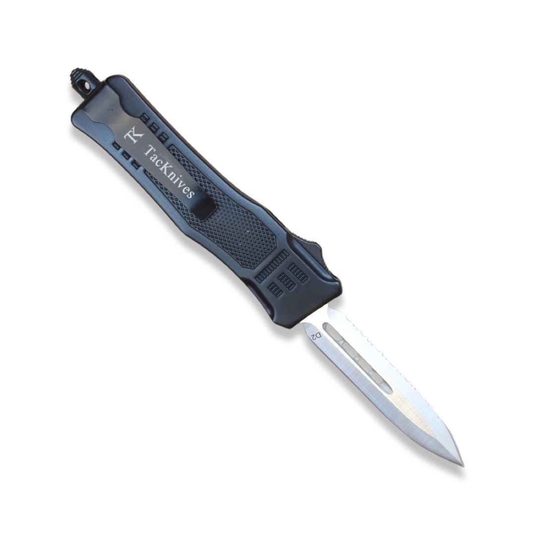 Automatic OTF Knife Box Cutter - Fatboy (Blue w/ Grip Tape)