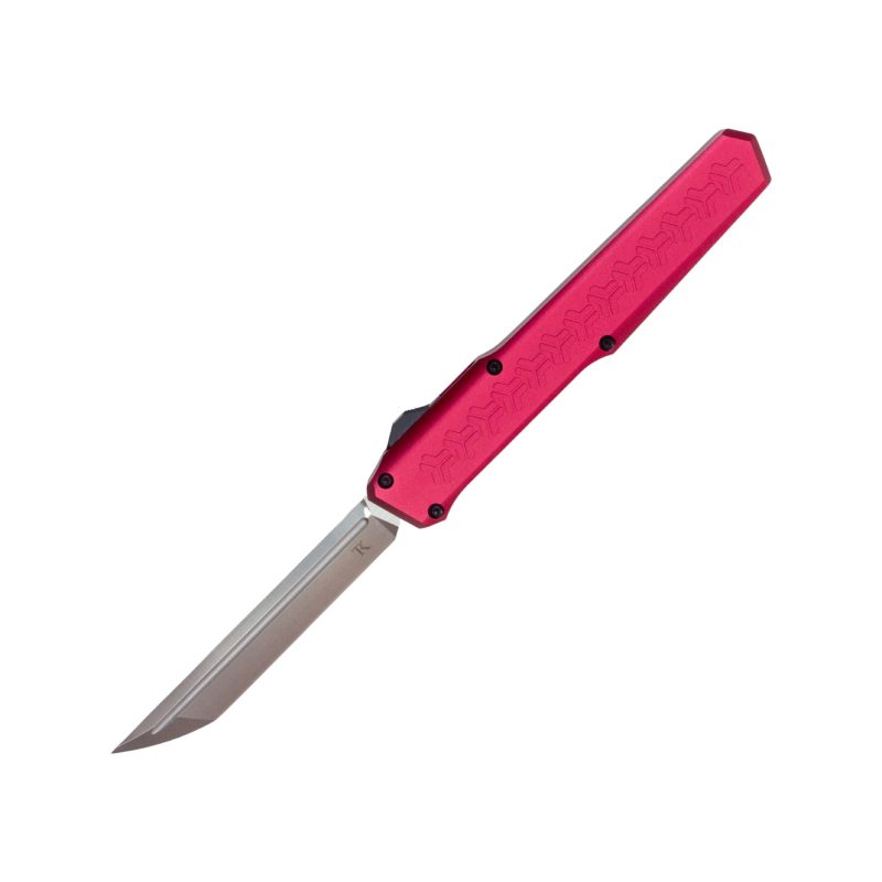 TacKnives automatic switchblade OTF MTU15 red tanto