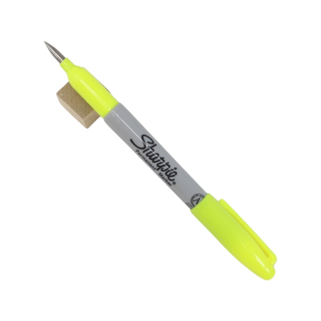 TacKnives EDC Sharpies with titanium tip -Neon Yellow