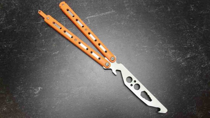 TacKnives Practice Butterfly Knife Orange