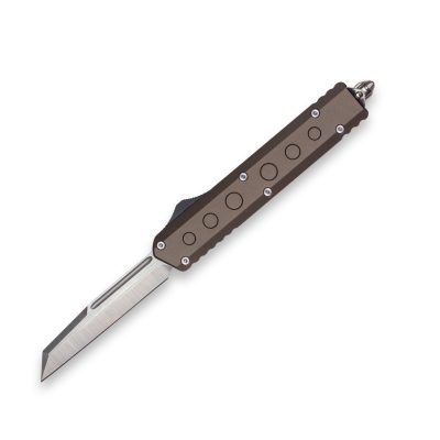 TacKnives MTU14 brown wharncliffe otf knife