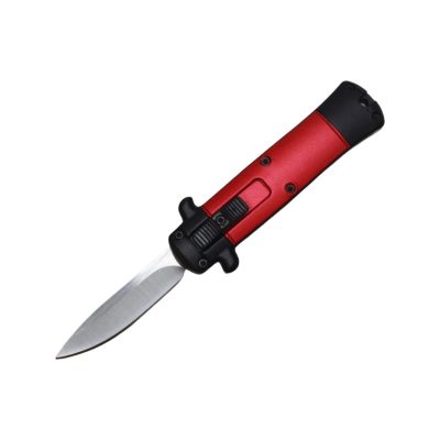 TacKnives Firecracker Automatic Mini Italian Stiletto OTF Knife - STS2RDP (Drop Point)