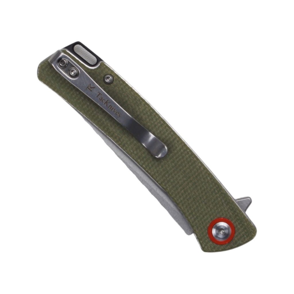TacKnives Micarta Folding Knife Dinghy (Olive Green)
