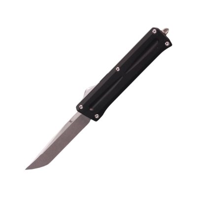 TacKnives TK PRO Switchblade OTF Knife Stinger Tanto Stonewashed