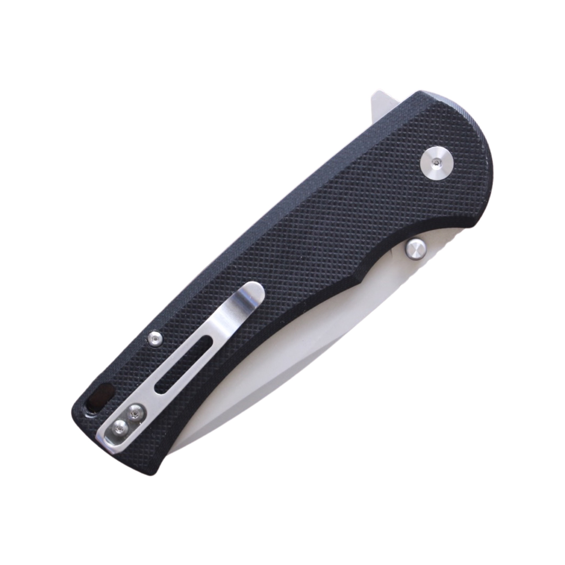 TacKnives Button Lock Folding Knife - Penchant (Black)