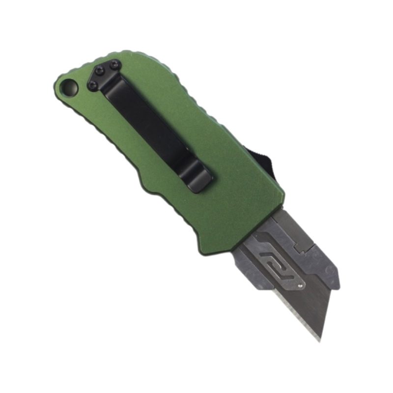 TacKnives Automatic OTF Knife box cutter fatboy green