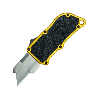 TacKnives yellow OTF Knife Box Cutter Automatic
