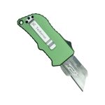 TacKnives green OTF Knife Box Cutter with carbon fiber