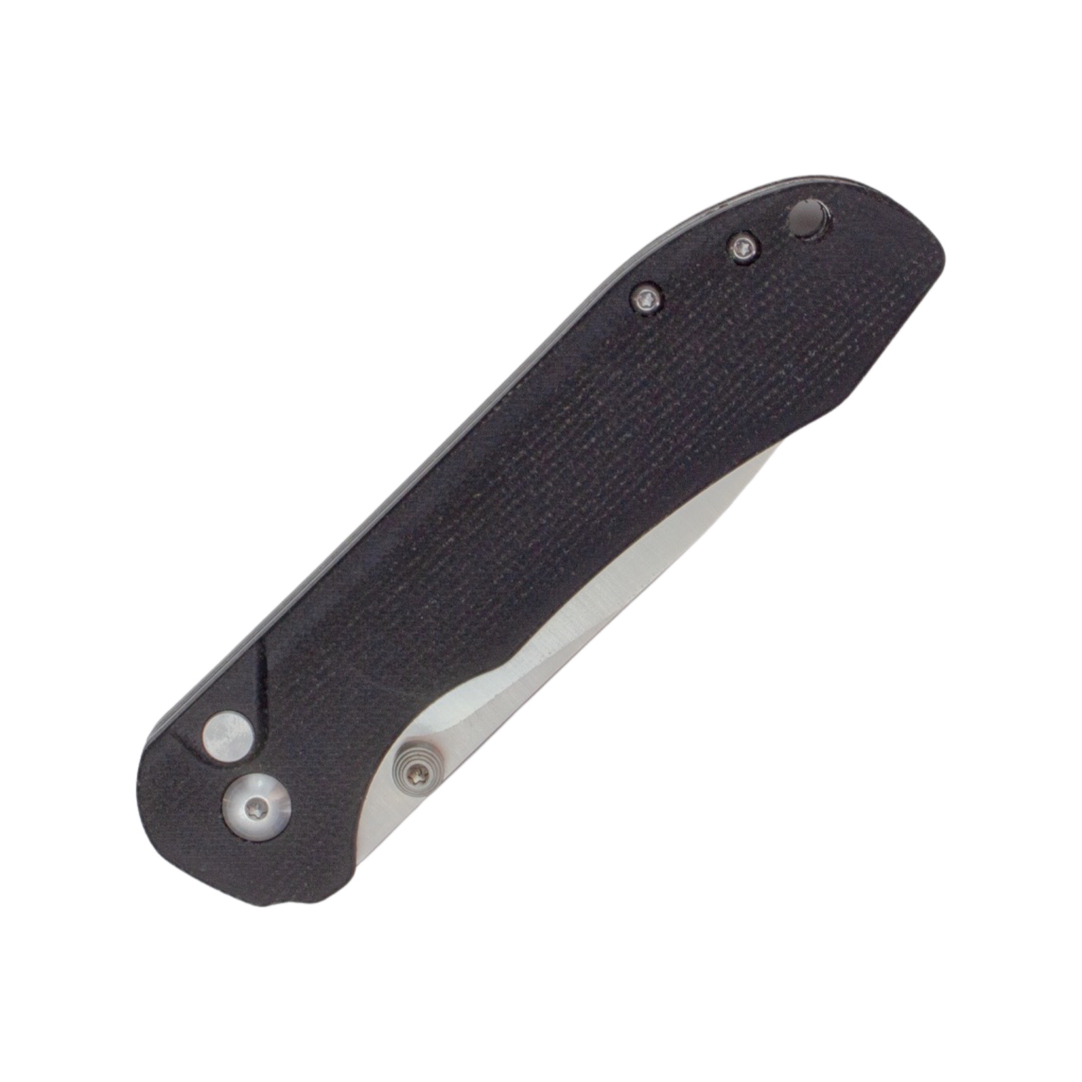 Folding Button Lock Micarta Pocket Knife BF11 (Black)
