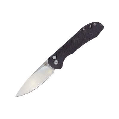 TacKnives button lock folding knife BF11 drop point black