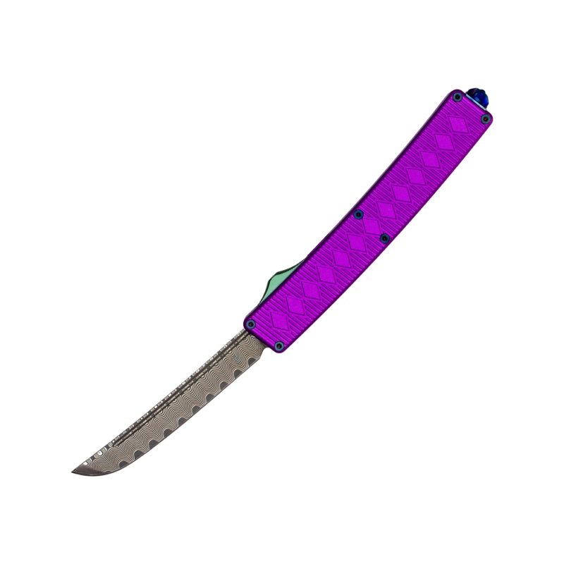 TacKnives Purple Katana with Damascus blade TacKnives Purple Katana with Damascus blade