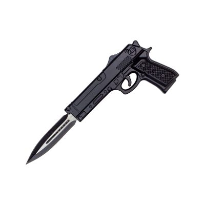 tactical gun otf knife black