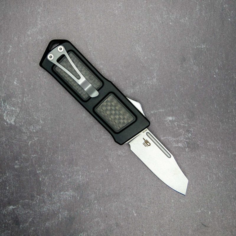 Takcom tactical OTF knife Stubby Wharncliffe