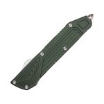 TAKCOM Chimera OTF Knife Green Spear Point satin