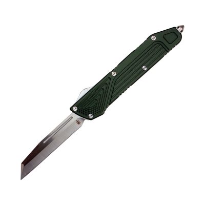 TAKCOM Chimera OTF Knife Green Wharncliffe Satin