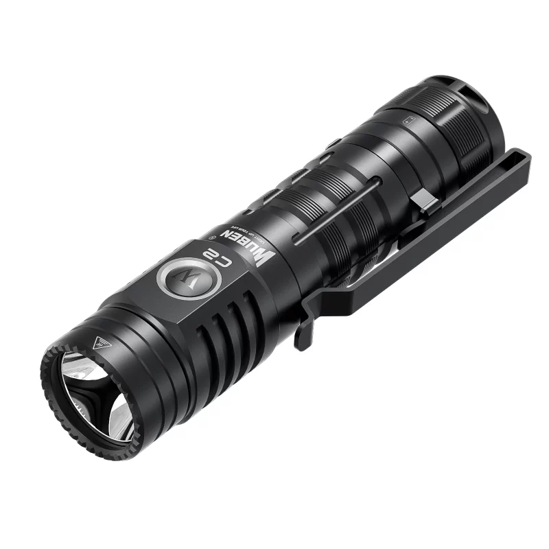 Wuben C2 Power Bank Flashlight Black Features a Pocket Clip