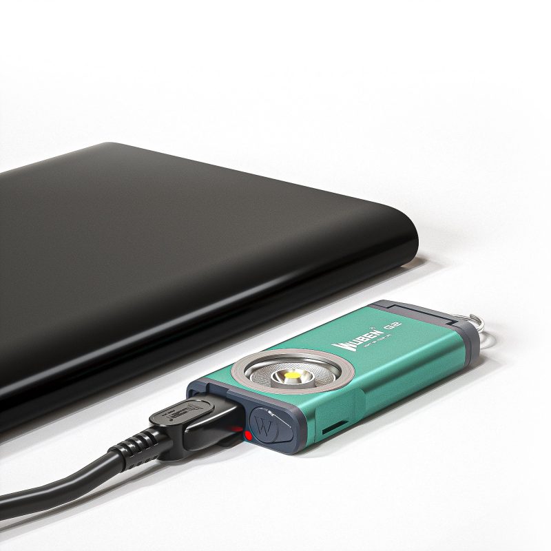Wuben G2 Keychain Flashlight - Perfect Mini EDC LED (Green) Charging