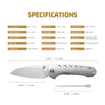 Remette RT-Bee outdoor folding knife specifications