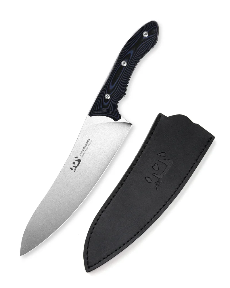 XC113 XinCross 8.3 Tactical Style Chef Knife (Stone Wash) with cover
