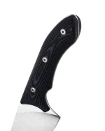XC113 XinCross 8.3 Tactical Style Chef Knife (Stone Wash) close up handle