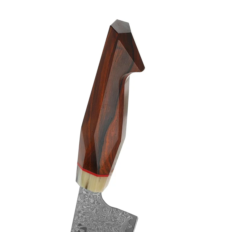a knife with a wooden handle