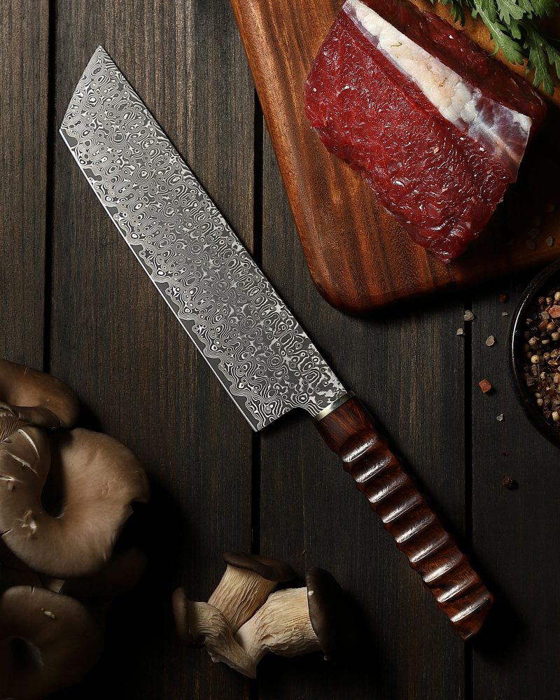 XC129 XinCraft 8 Damascus Nakiri Knife3