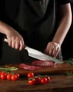 XC136 XinCraft 8.4 Chef Knife (San Mai Forged) demo use