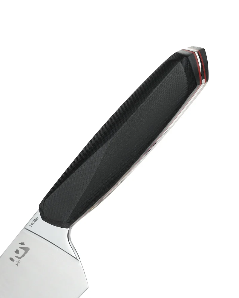 XC124 XinCore 8.5 14C28N Chef Knife on handle