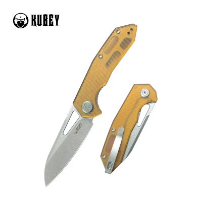 KUBEY VAGRANT FOLDING KNIFE 3.15" 14C28N BEADBLAST BLADE ULTEM HANDLE EDC - KU291Q