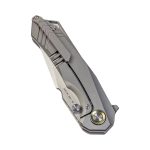 SL-100-CF - 14C28N Blade Titanium/TiDamascus Handle