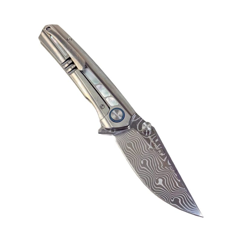 SL-95-White Shell RWL34+PMC27 Titanium/ mother of pearl Handle