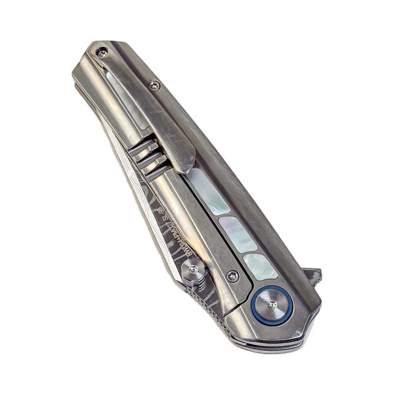 SL-95-White Shell RWL34+PMC27 Titanium/ mother of pearl Handle