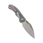 SL-80-Yellow Folding Knife 14C28N Blade Titanium alloy Handle