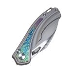 SL-80-Yellow Folding Knife 14C28N Blade Titanium alloy Handle