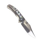 SL-101-M390-Shell -M390 Blade Titanium/ mother of pearl Handle
