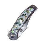SL-101-M390-Shell -M390 Blade Titanium/ mother of pearl Handle
