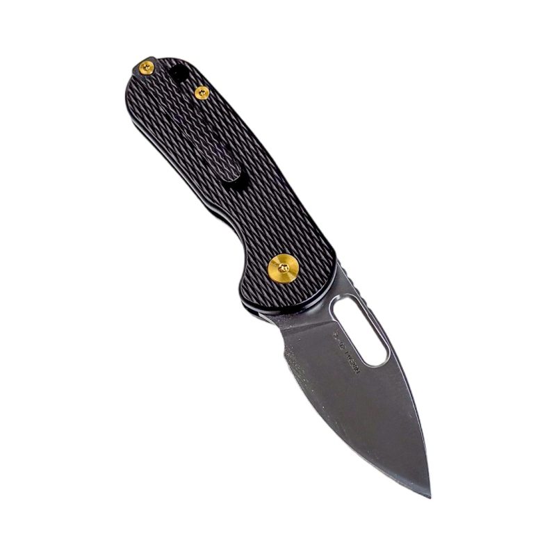 SL-92-Black-14C28N Blade Titanium Handle