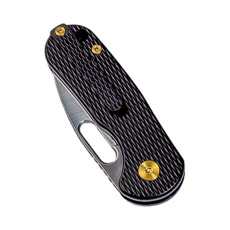 SL-92-Black-14C28N Blade Titanium Handle