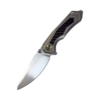 SL-100-CF - 14C28N Blade Titanium/Carbon fiber Handle