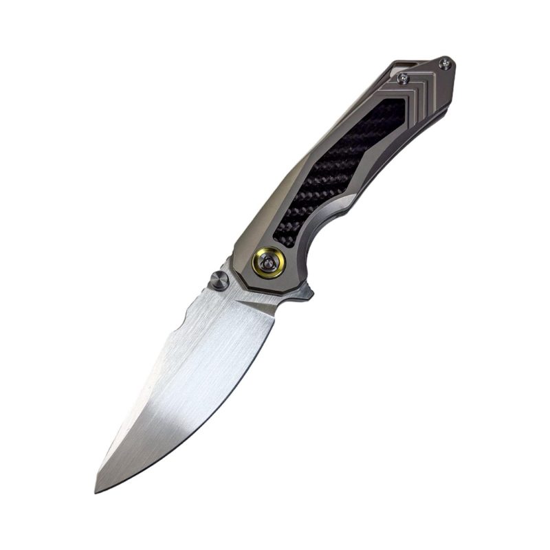 SL-100-CF - 14C28N Blade Titanium/Carbon fiber Handle