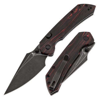 TENABLE FENRIR FOLDING KNIFE 3.4" Nitro V BLADE RED & BLACK G-MASCUS - B1034H2
