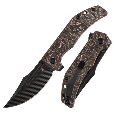 TENABLE ORION FOLDING KNIFE 3.07" Nitro V BLADE G10 WITH COPPER FOIL - B1089C3