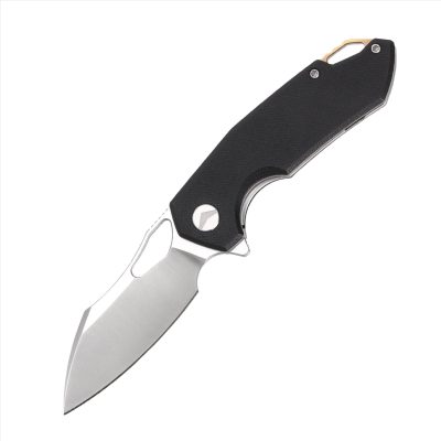 FERRAMONSTER GLIDEMAN CP FOLDING KNIFE 3.03" 154CM SATIN BLADE NATURAL CANVAS MICARTA HANDLE EDC