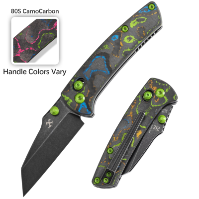 KANSEPT LITTLE MAIN STREET FOLDING KNIFE 2.26" CPM S35VN BLADE 80S CAMO CARBON FIBER - K2015V4