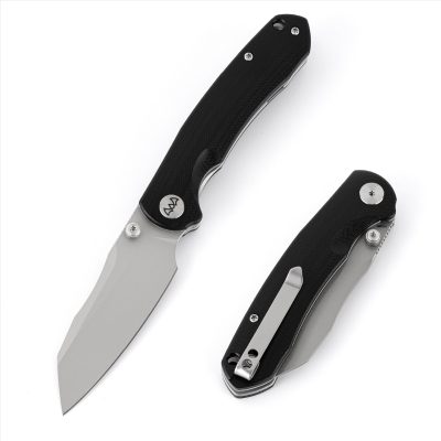 WIXCO AXOR FOLDING KNIFE 3.35" 14C28N BEAD BLAST BLADE BLACK G10 HANDLE EDC