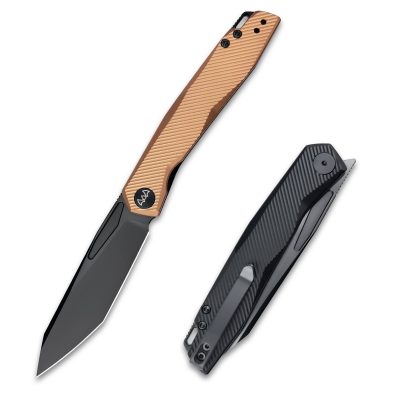 WIXCO FENIX FOLDING KNIFE 3.74" N690 DLC BLADE ORANGE/BLACK ALUMINUM HANDLE EDC